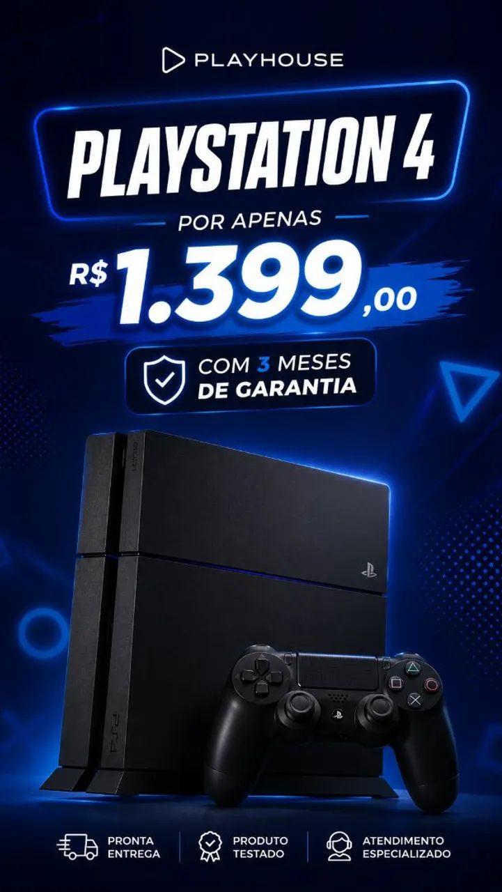 PS4 bom estado com garantia 