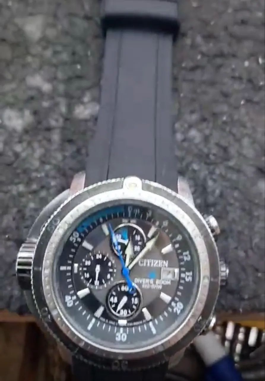 Relógio citzen aqualand eco drive bj2120 tudo funcionando perfeitamente  - Foto 5