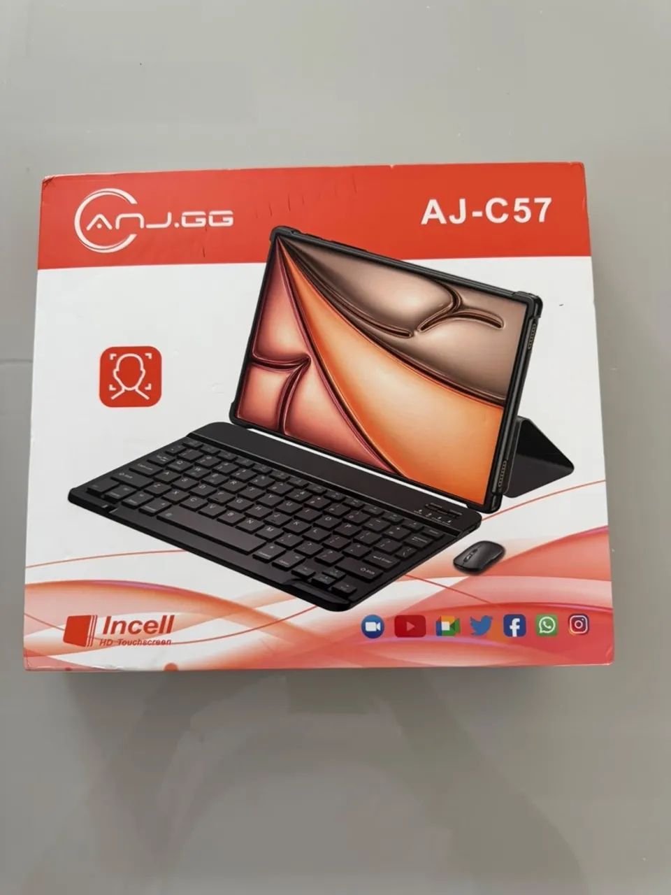 Tablet AJ.GG AJ-C57 10,1? Android 13 + Teclado e Mouse