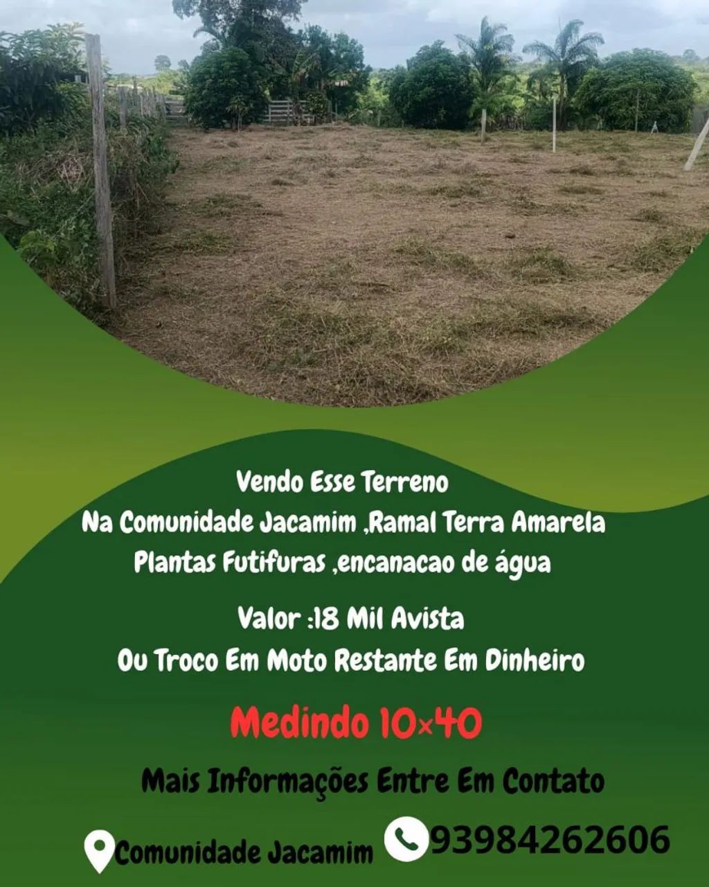 Vende-se 1 terreno 