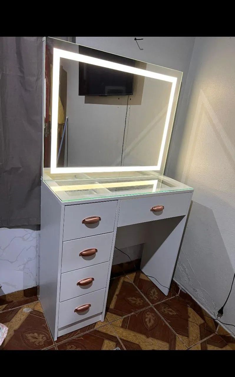 Penteadeira com luz led MDF ENTREGA GRATIS  - Foto 3