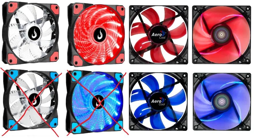 fan 120mm com led 