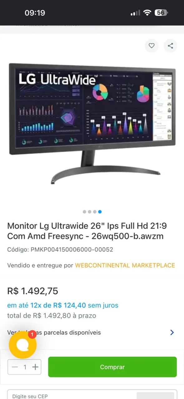 Monitor LG ultrawide 26pol - Foto 4