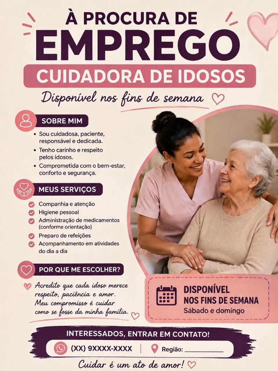 Cuidadora de idosos 