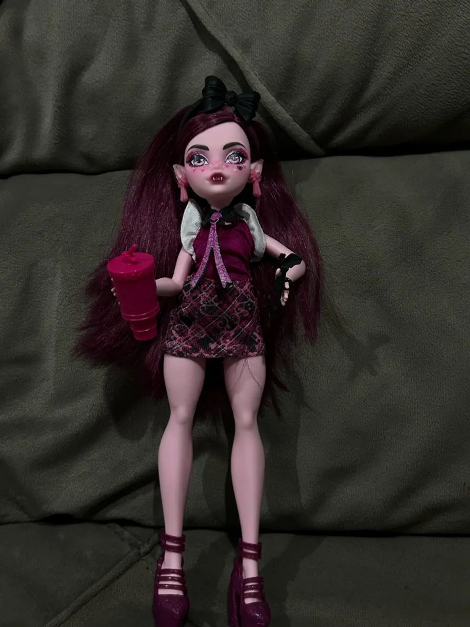 Monster high draculaura g3 com quebra cabeça  - Foto 5