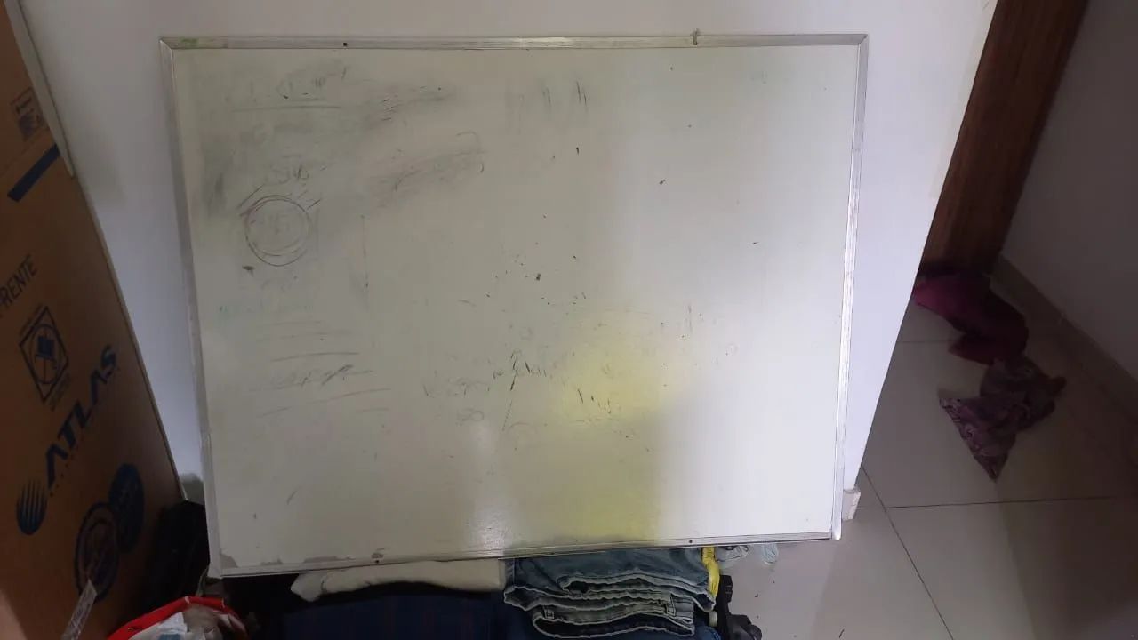 Quadro branco de estudos 