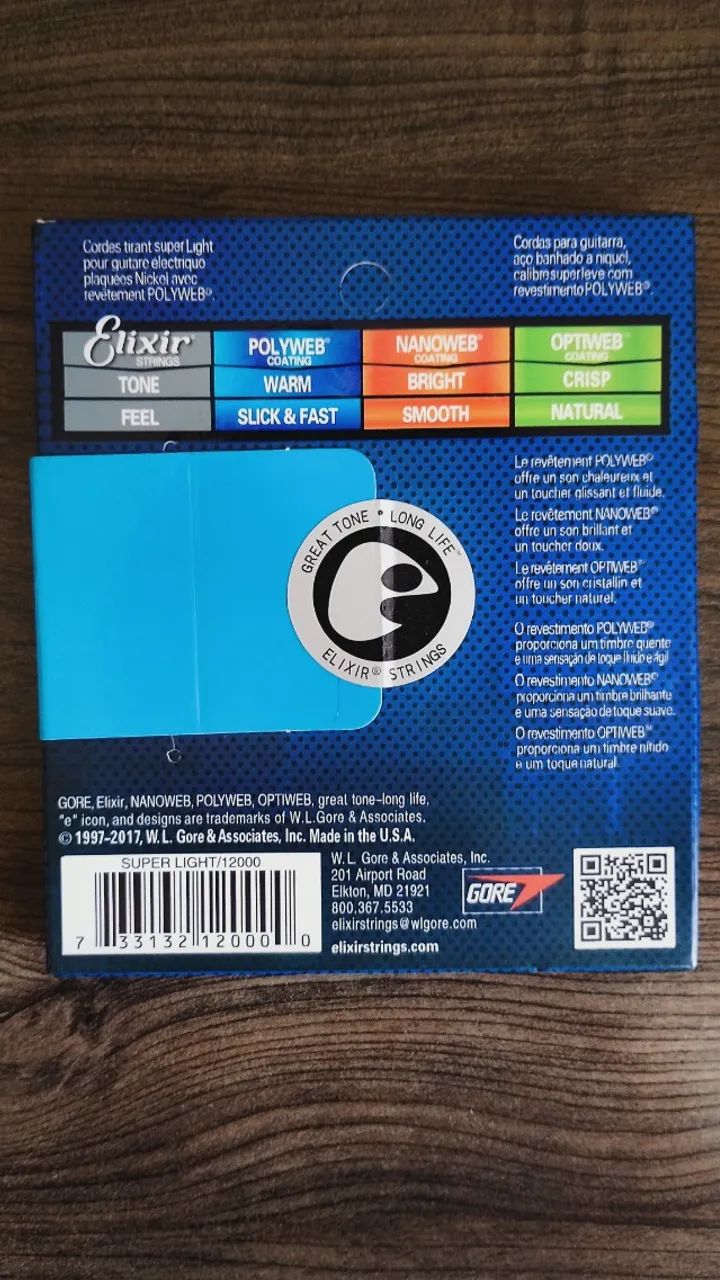 Encordoamento ELIXIR 9.42 (Guitarra) - Foto 2