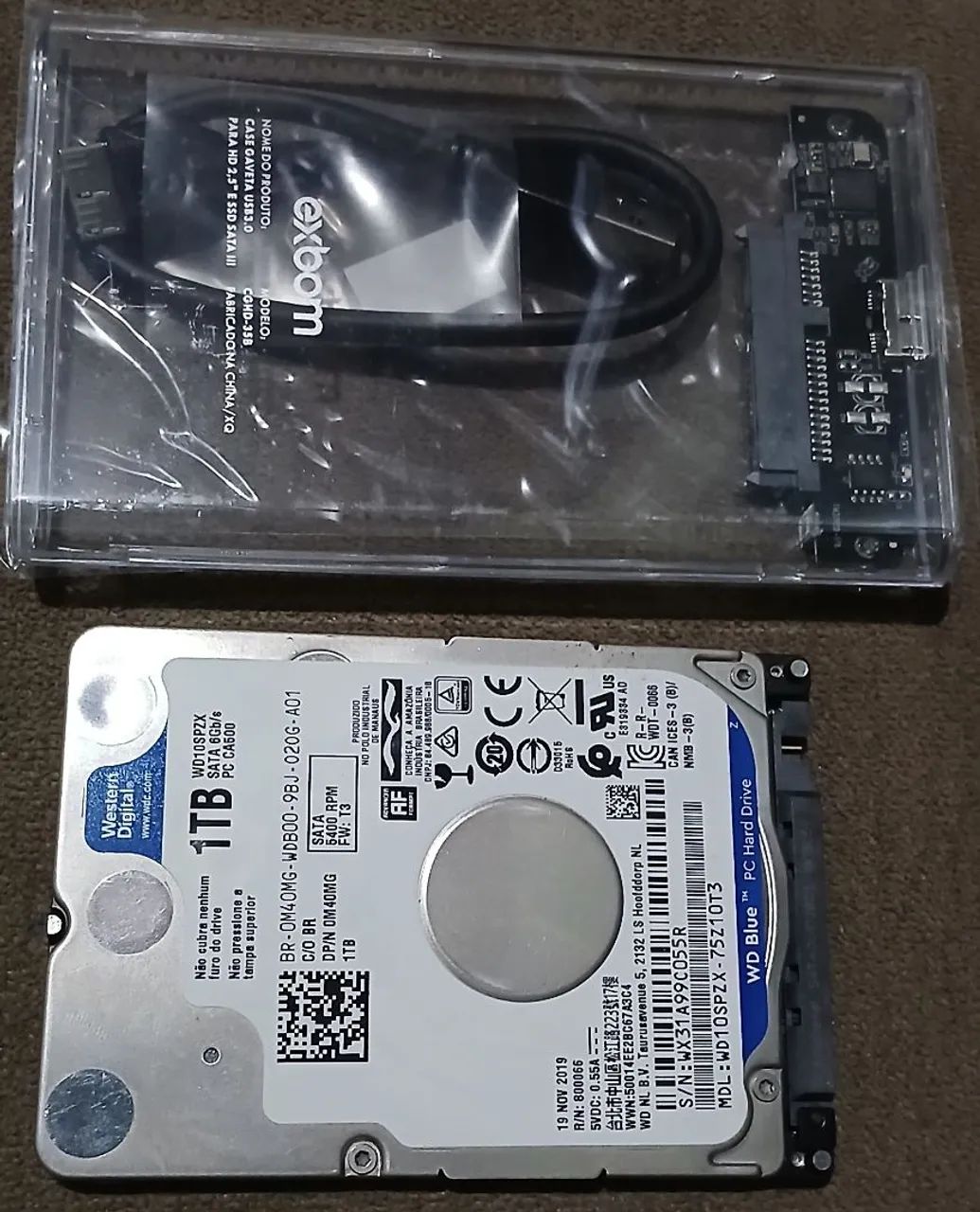 Hd 1 tera  com CASE - Foto 2