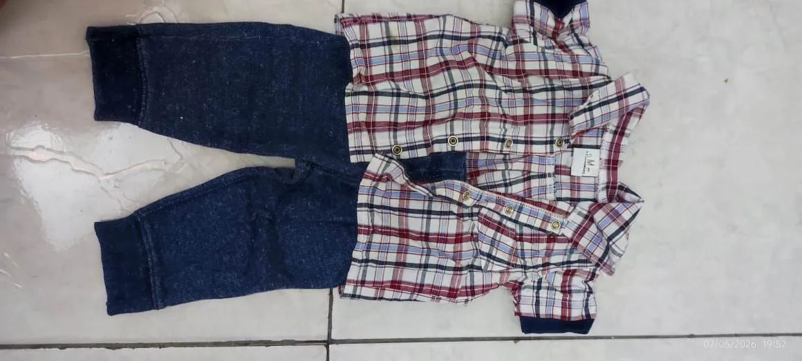 Conjunto bebê calça carters 
