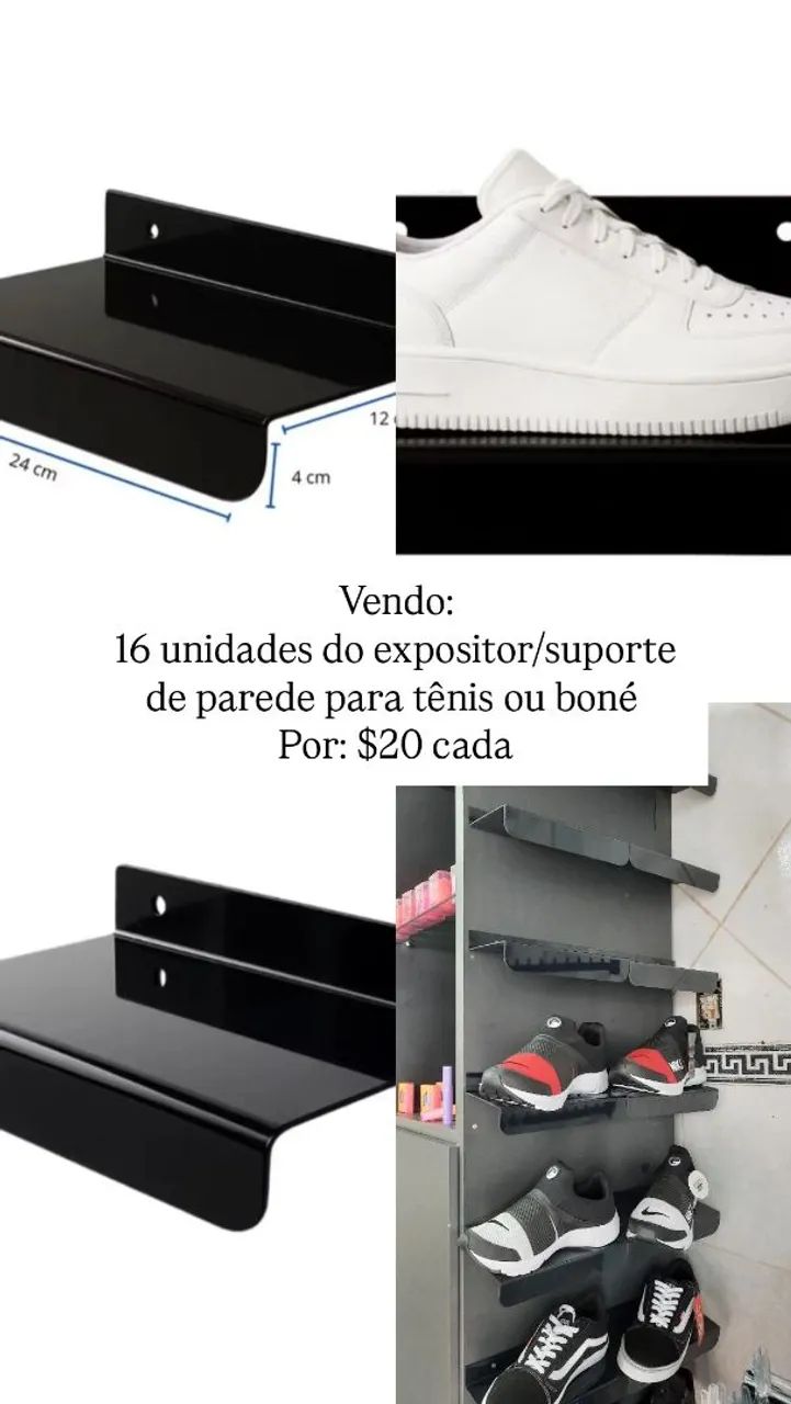 Suporte/expositor para tênis 