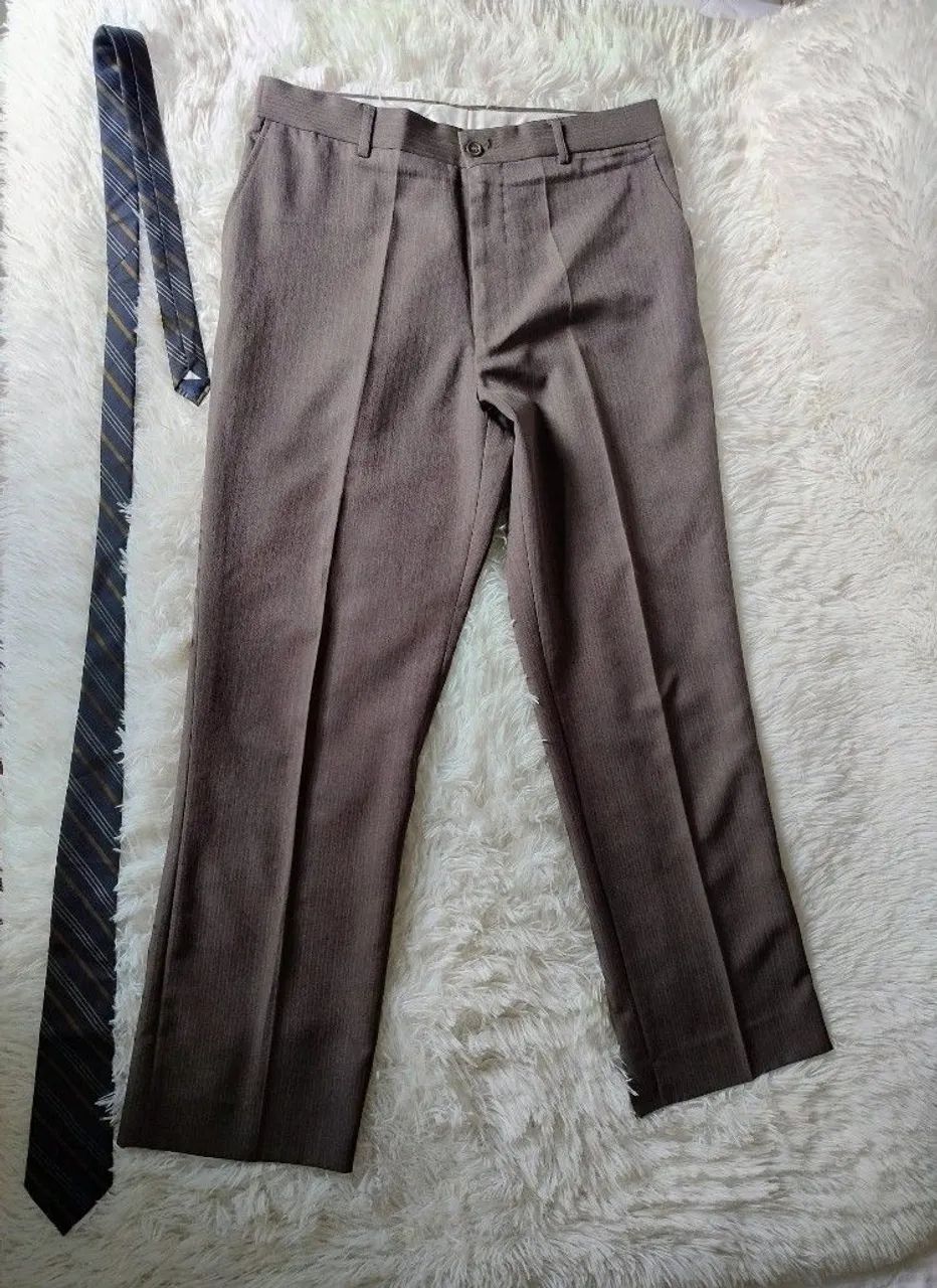 Terno Masculino Premium Cinza Escuro Com Gravatá 48 - Foto 5