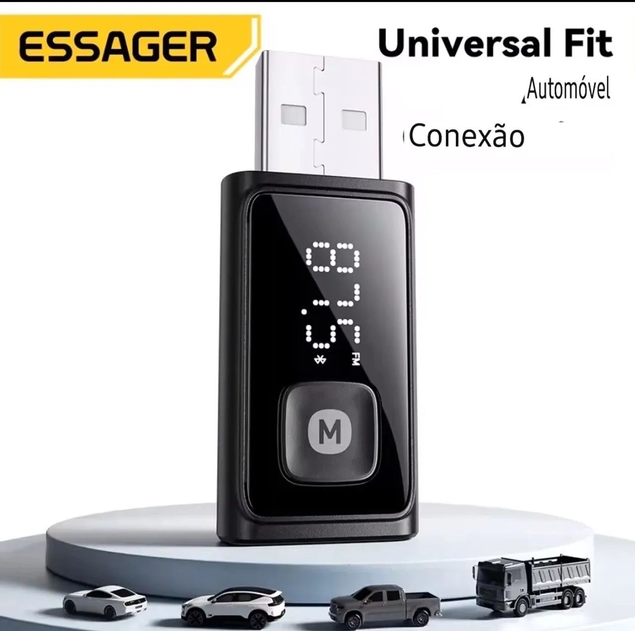 Essager transmissor bluetooth 5.4 FM  - Foto 4