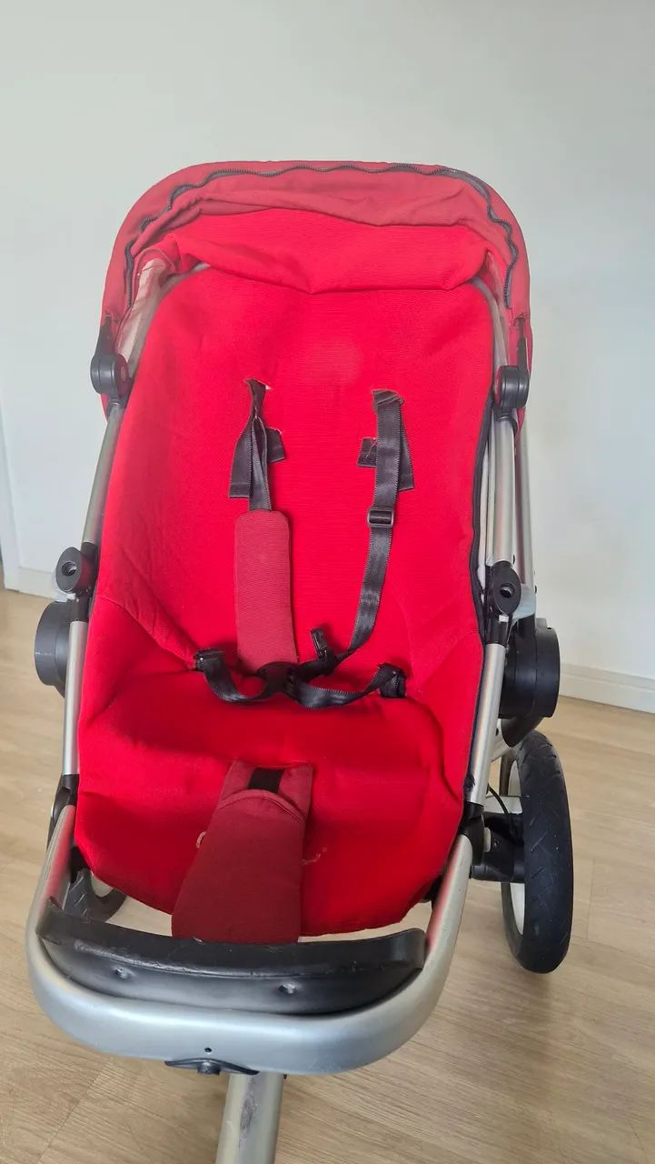 Carrinho de bebê quinny buzz rodas de borracha - Foto 4