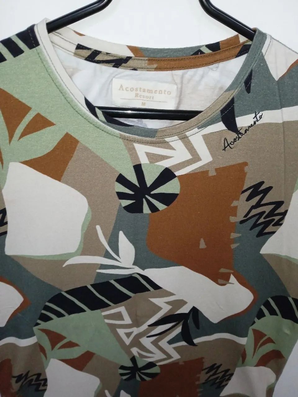 Camisa estampada, Tam:M. - Foto 4