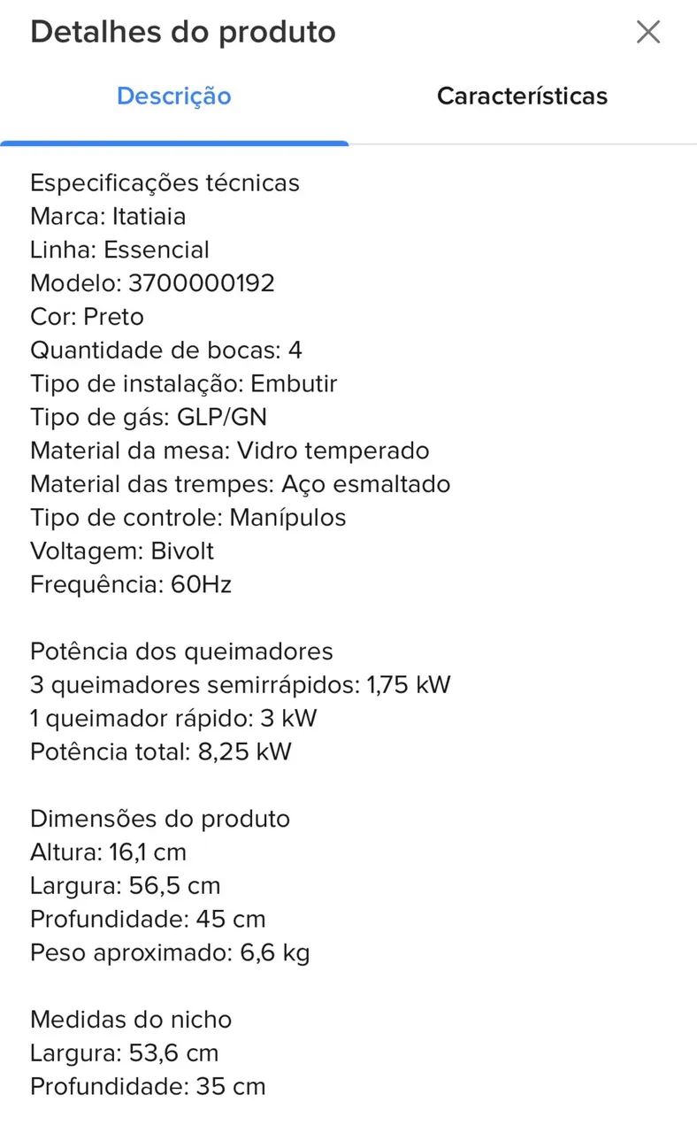 Fogão Cooktop Itatiaia - Foto 3