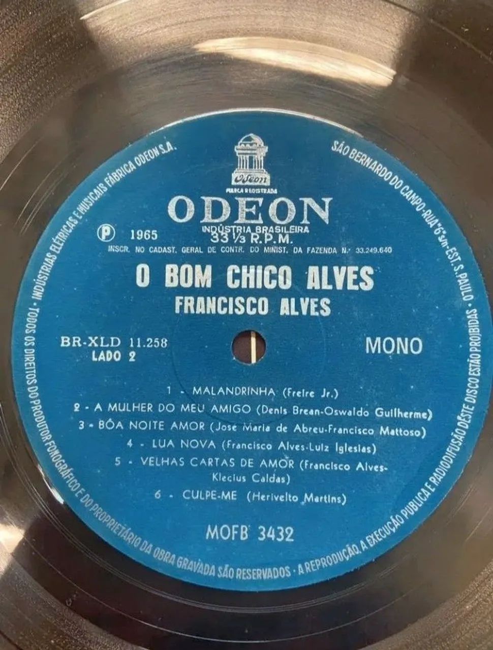 Vinil Francisco Alves, O Bom Chico Alves. - Foto 3