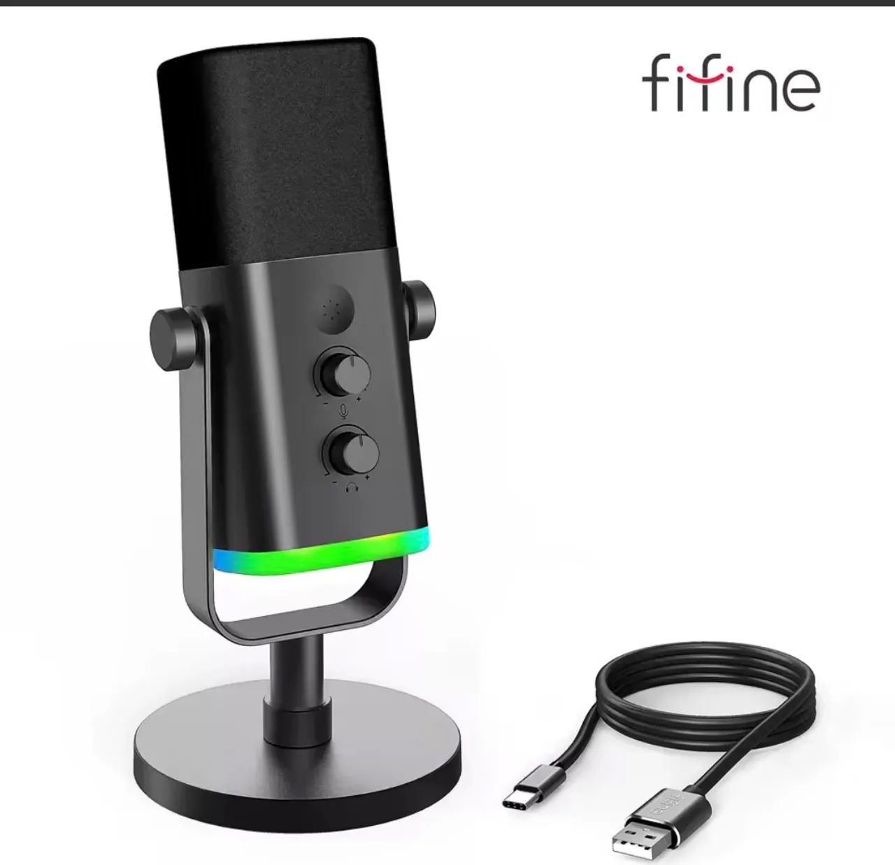 KIT COMPLETO FIFINE PROFISSIONAL - PRATICAMENTE NOVO 
