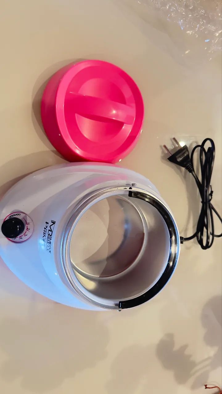 Aparelho esquentar cera depilação 