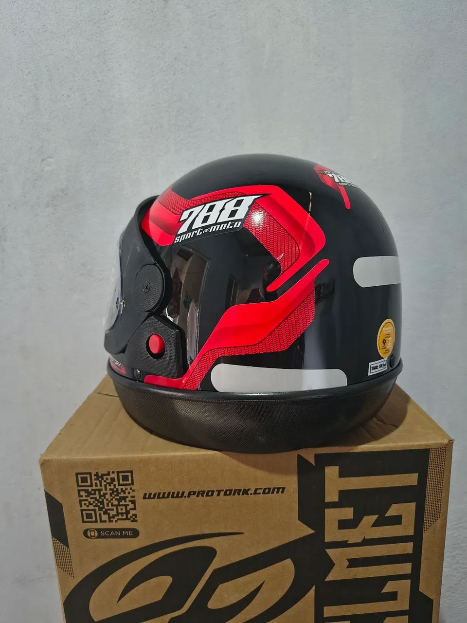 Capacete 788 Vermelho Tam 56 e 58 - Foto 5