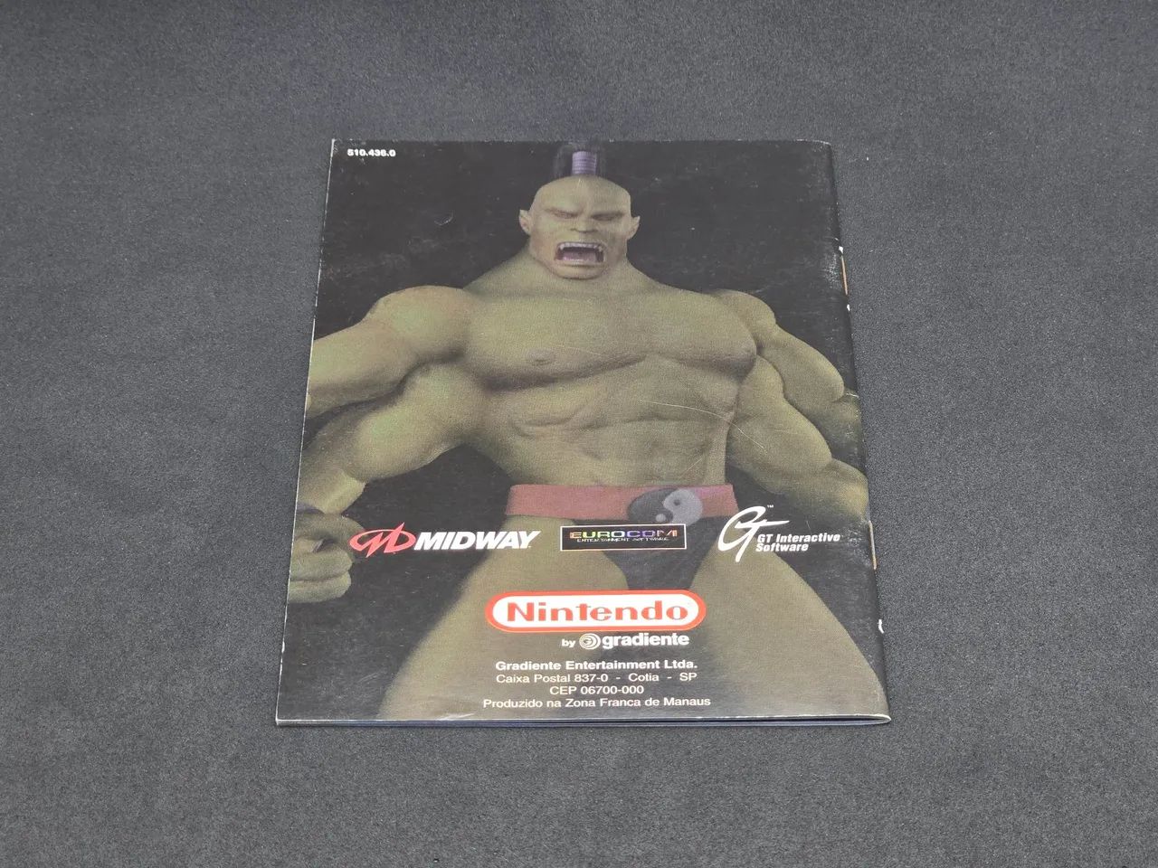 Manual Mortal Kombat 4 64 GRADIENTE ORIGINAL  - Foto 2