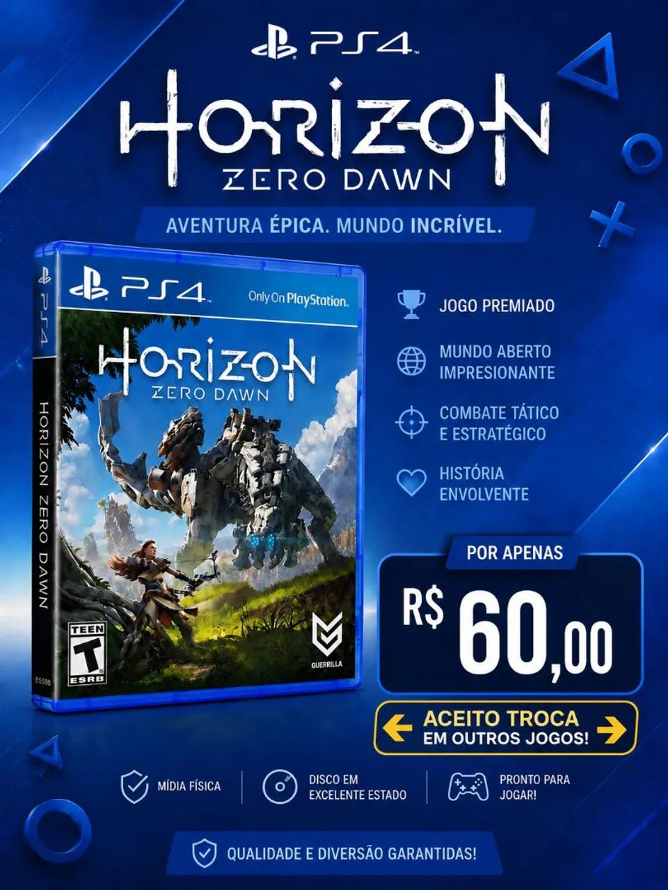 Jogo ps4/ps5 Horizon zero down 