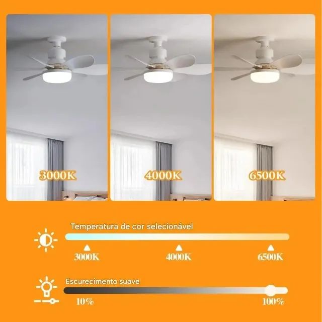 Oferta!!! Lampada Led com Ventilador Teto - Foto 2