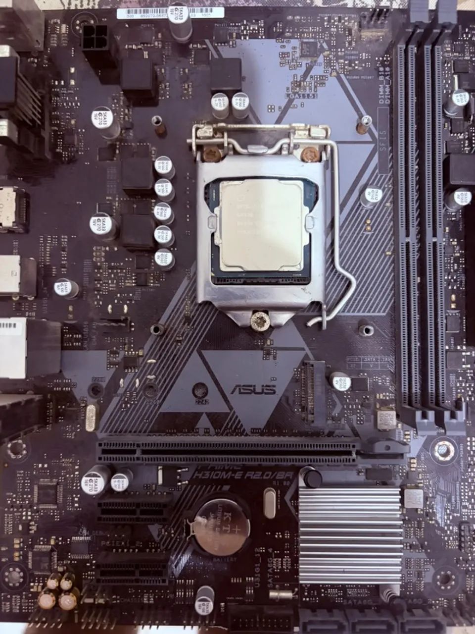 Kit placa mãe asus h310 + Processador Celeron G4930 + Cooler - Foto 2