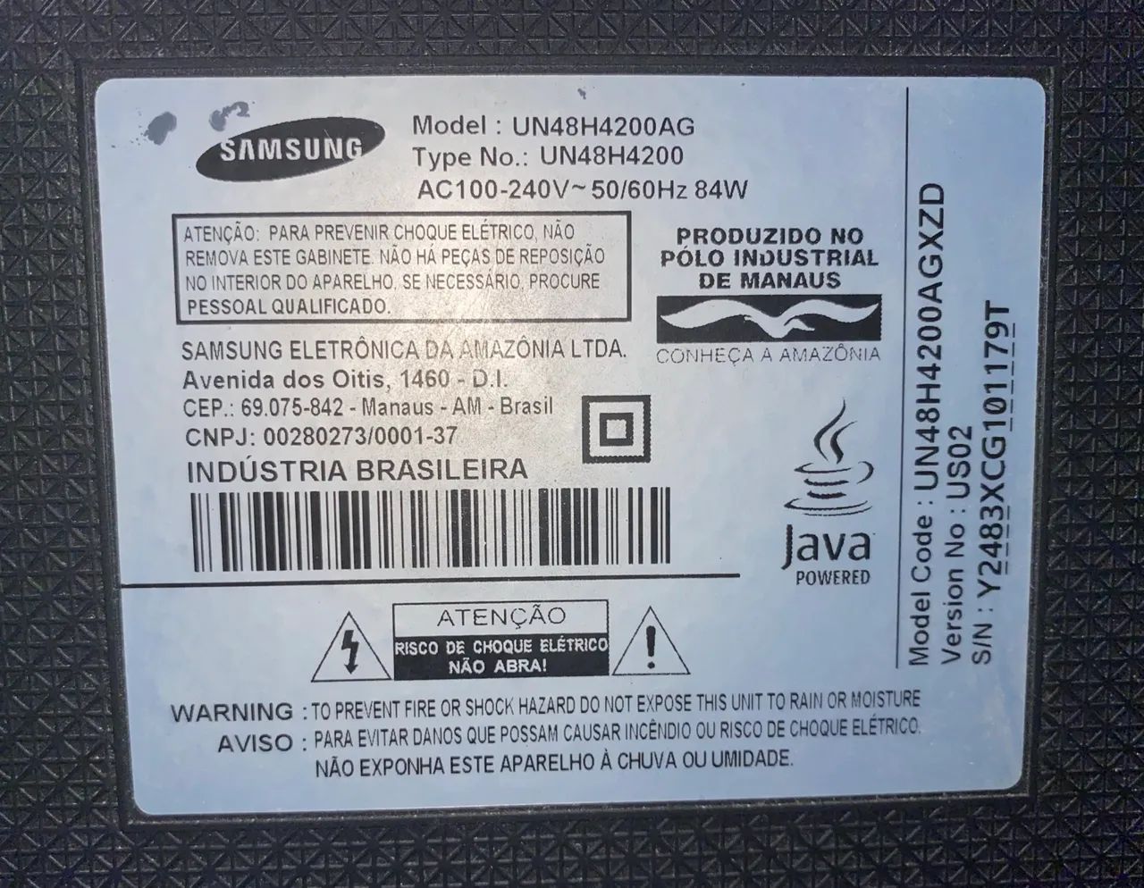 Tv Samsung com defeito na imagem - Foto 5