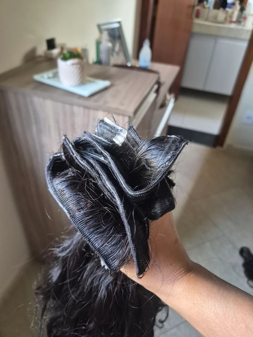 Cabelo humano brasileiro ondulado/cacheado  - Foto 5