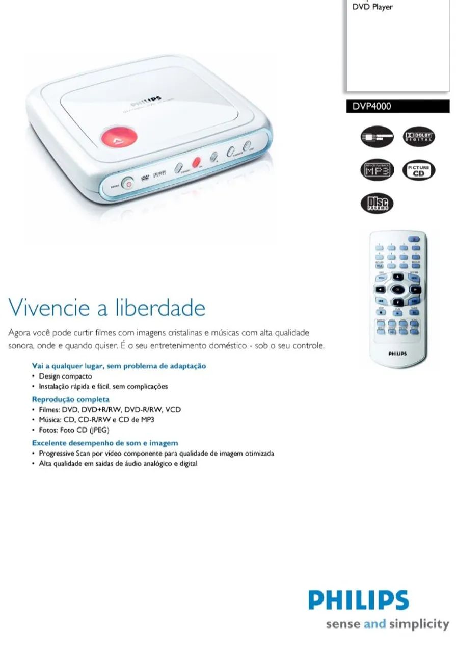 Aparelho de DVD Philips DVP4000 LACRADO DE FÁBRICA - Foto 4