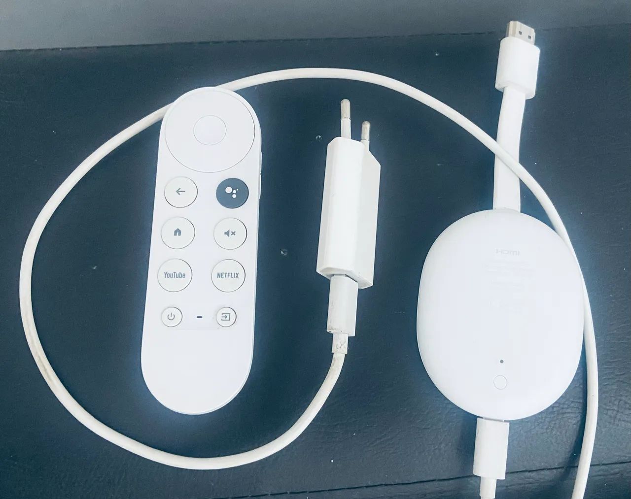 Google Chromecast com Google TV 4K (Modelo GZRNL) - Completo e Impecável