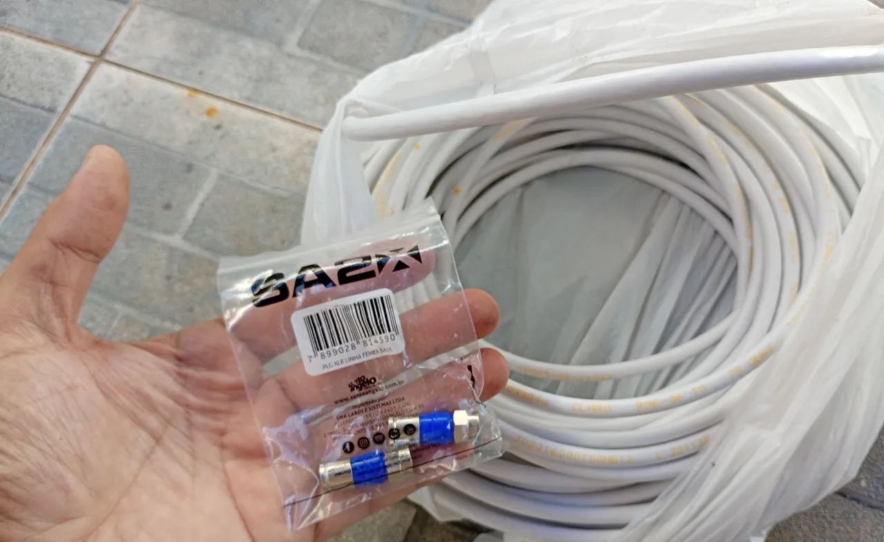 Cabo de Antena com conectores novos