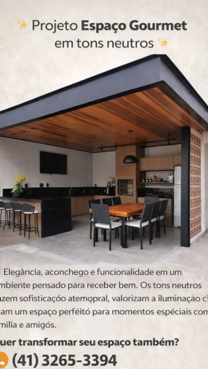 Projeto e execução Espaço Gourmet 