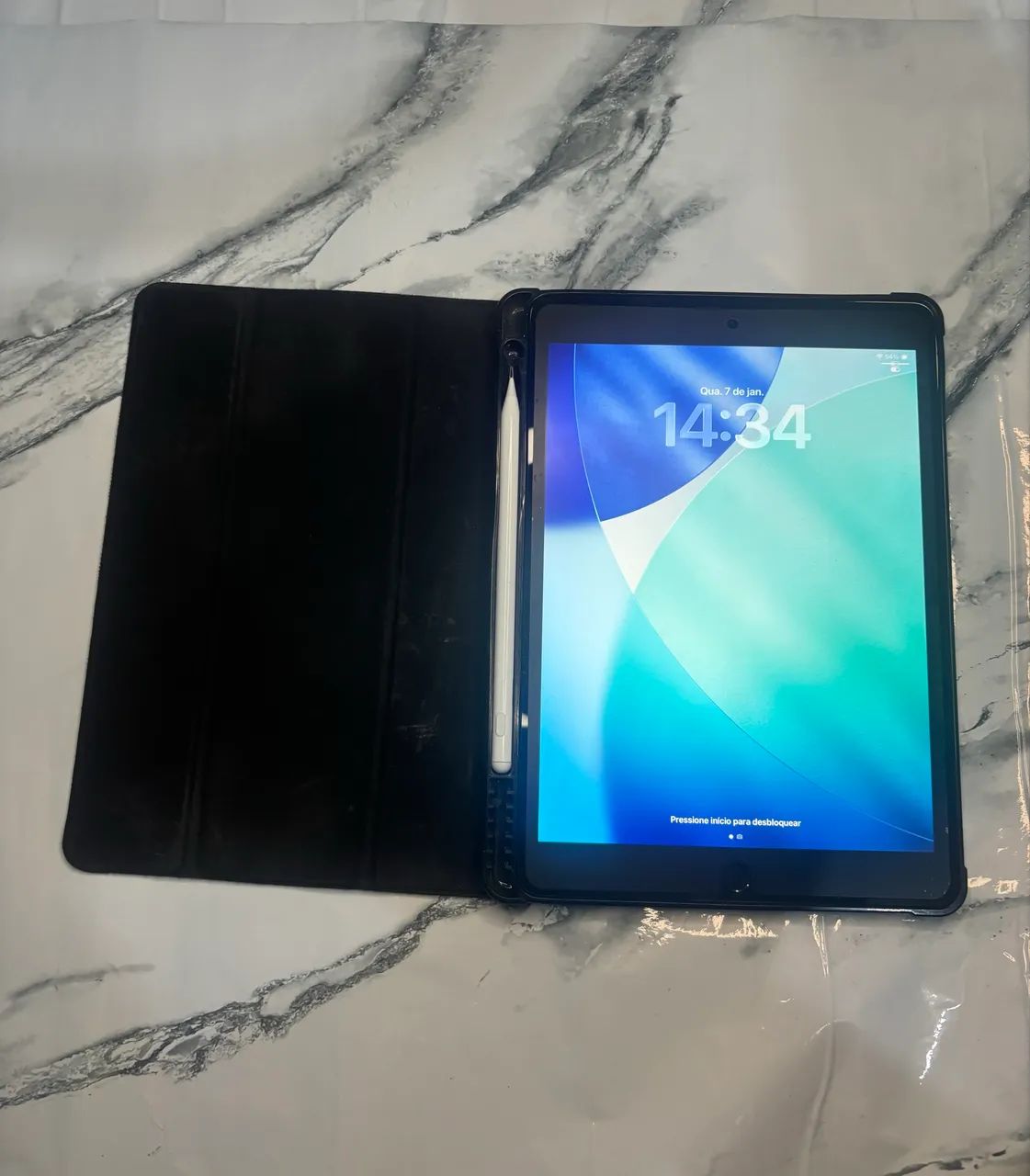 iPad 9 Silver 64 GB Perfeito na Caixa com Caneta e Capinha - Foto 4