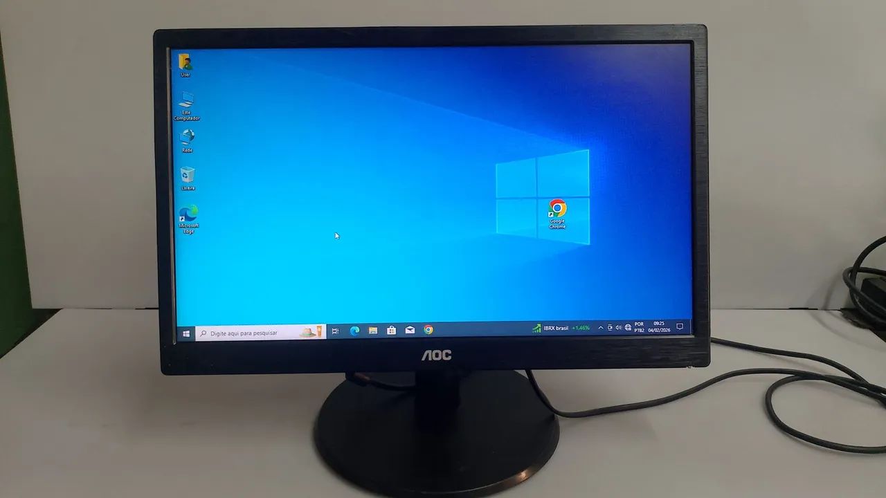 Monitor AOC LED 19 polegadas saída VGA e HDMI 150,00