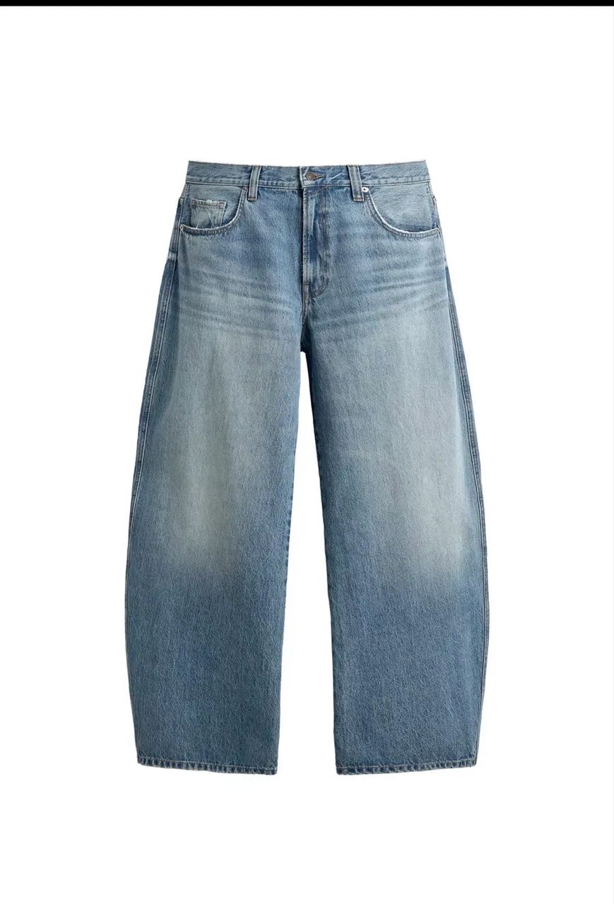 Calça jeans  barrel Zara 