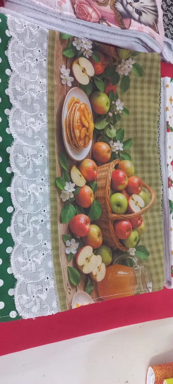 PANOS DE PRATO PÉ DE GALINHA VARIAS ESTAMPAS