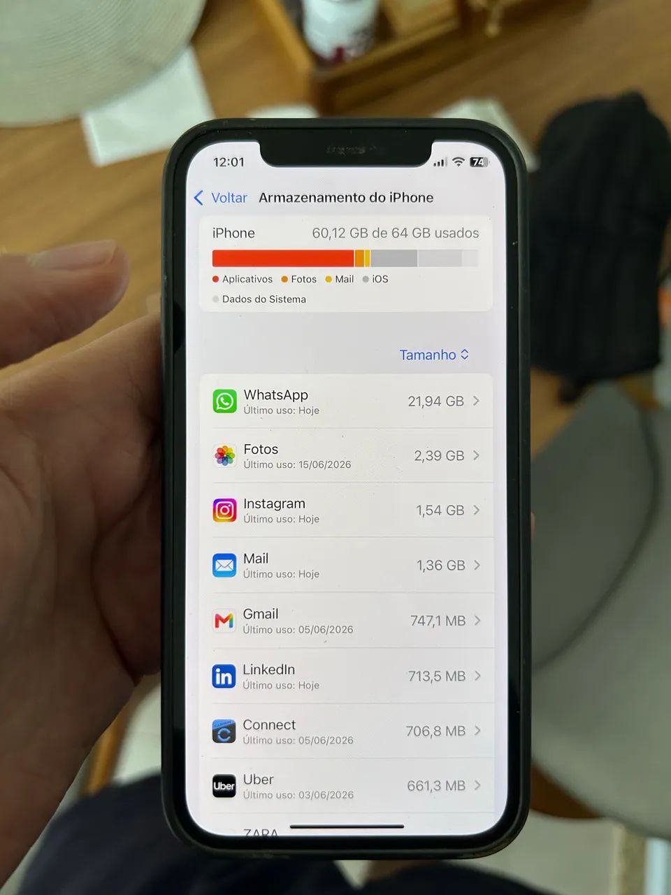 Iphone 12 64GB Preto - Excelente Estado - Foto 2