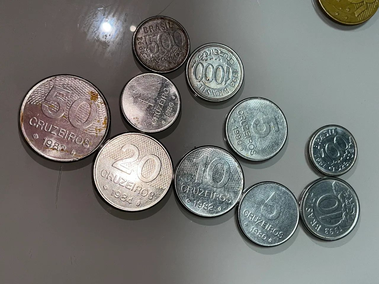 Moedas de cruzeiros colecionável 