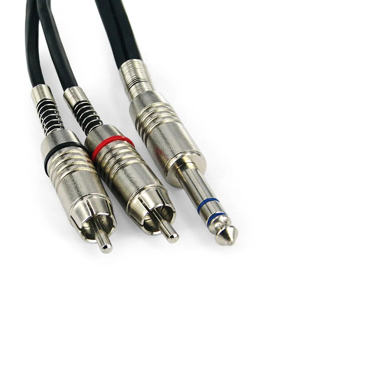 Cabo Y P10 Estéreo Para 2 Rca Santo Ângelo 1 MT - Foto 2