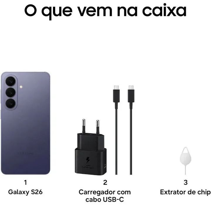 Celular s26 256Gb NOVO na caixa, lacrado