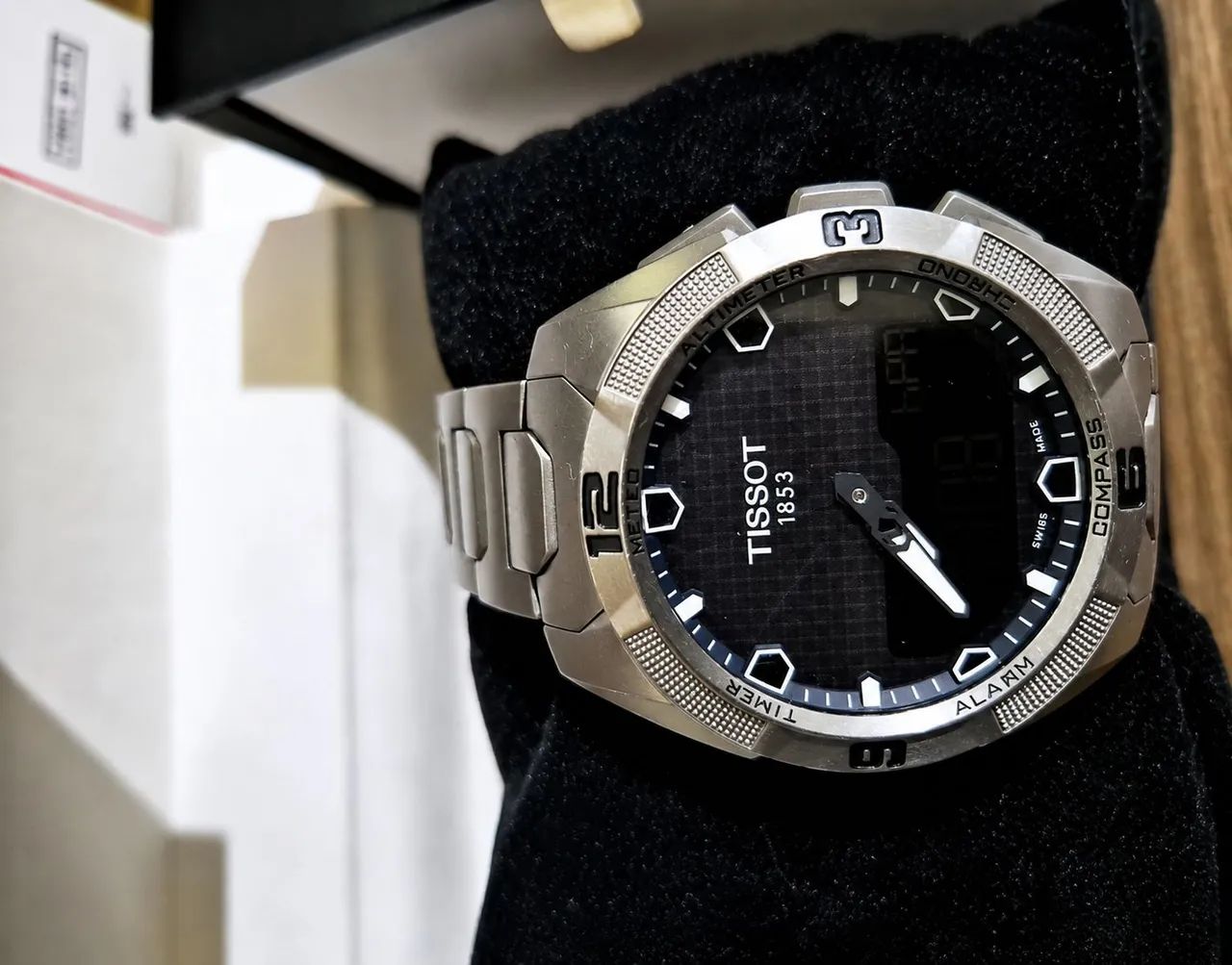 Relógio Tissot T-touch Expect Solar Titanium Safira Original