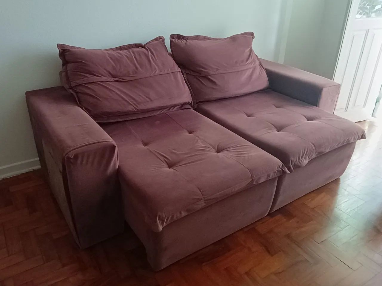 Vendo Sofá Retrátil e Reclinável usado r$ 400,00 - Foto 5