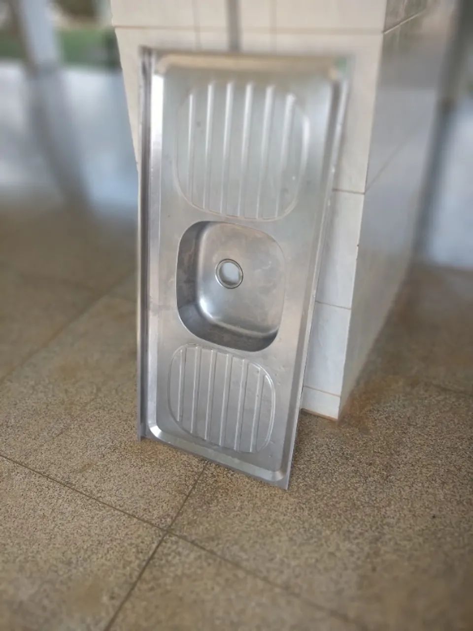 Pia para Cozinha Seminova Aço Inox R$250!!! - Retirada na Asa Norte - Foto 3
