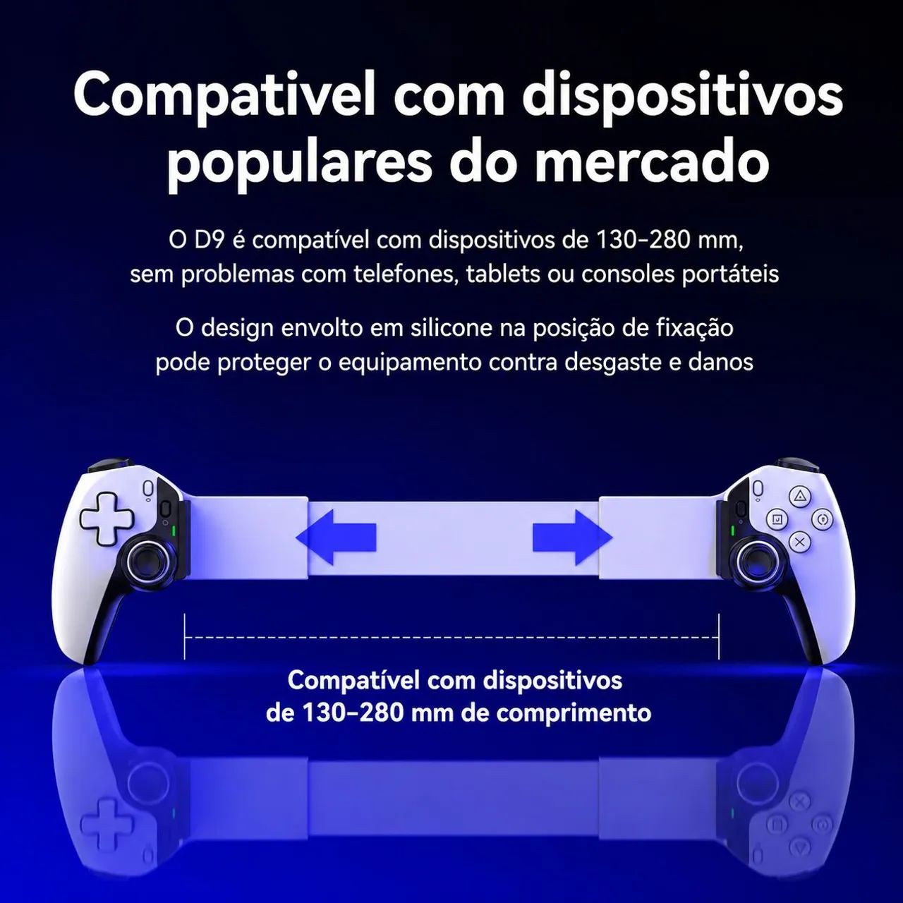Controle D9 (Seminovo) compatível com Celulares, PS3, PS4, Switch e PC. - Foto 4