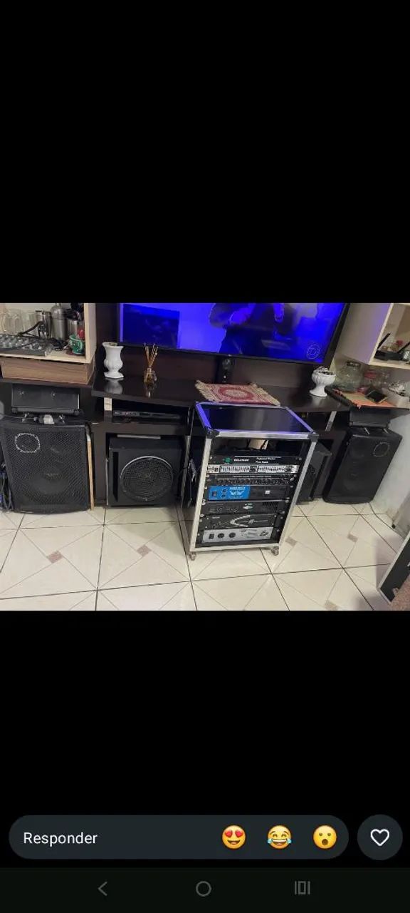 Rack de som completo com caixas  - Foto 4