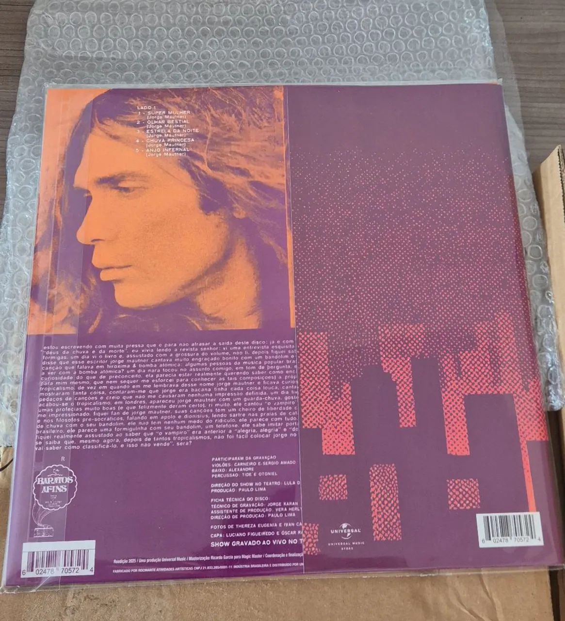Vinil Jorge Mautner - Pará Iluminar a Cidade - Novo e Lacrado - Foto 3