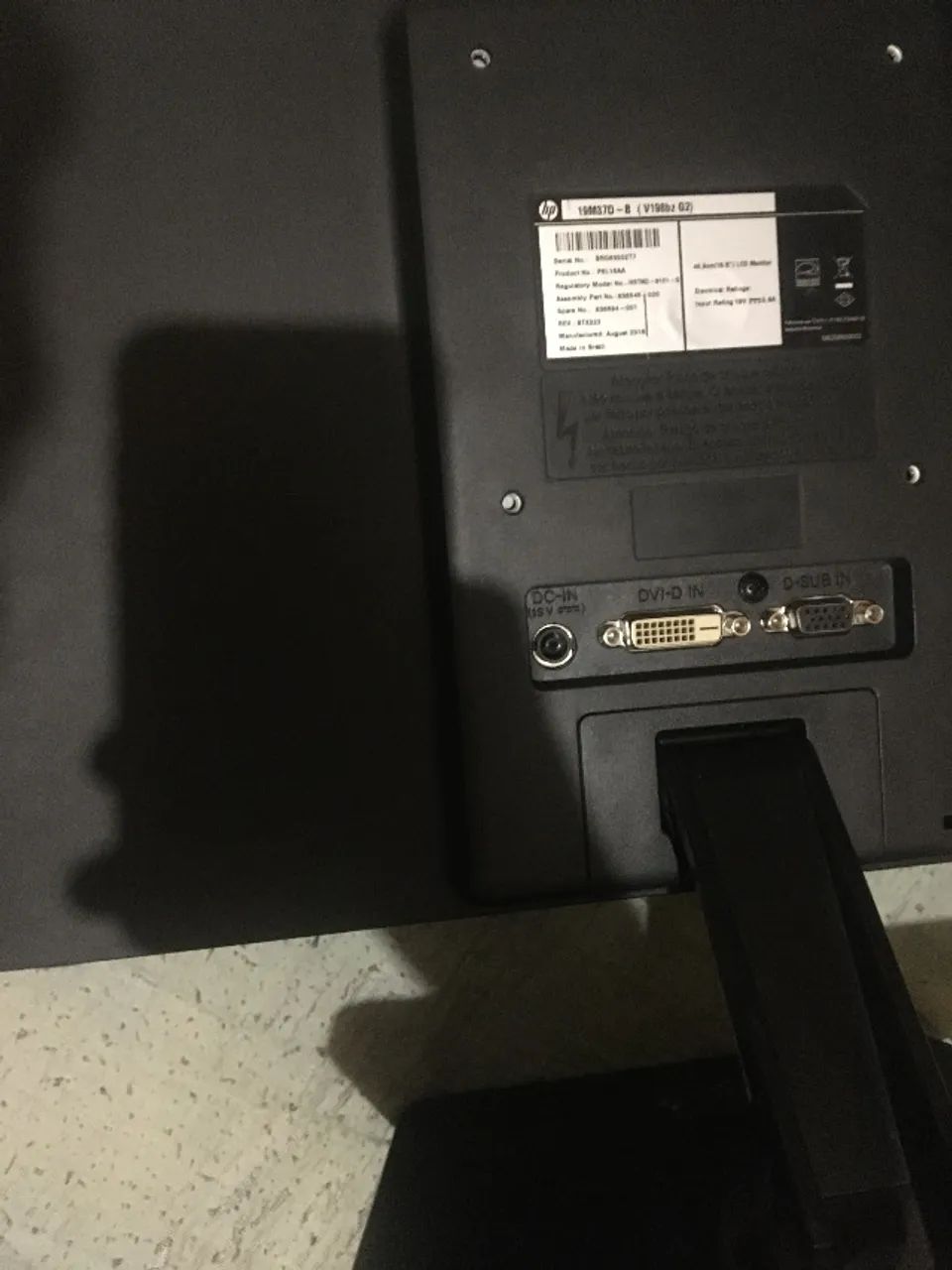 Monitor LED HP 18,5 polegadas seminovo - Foto 2
