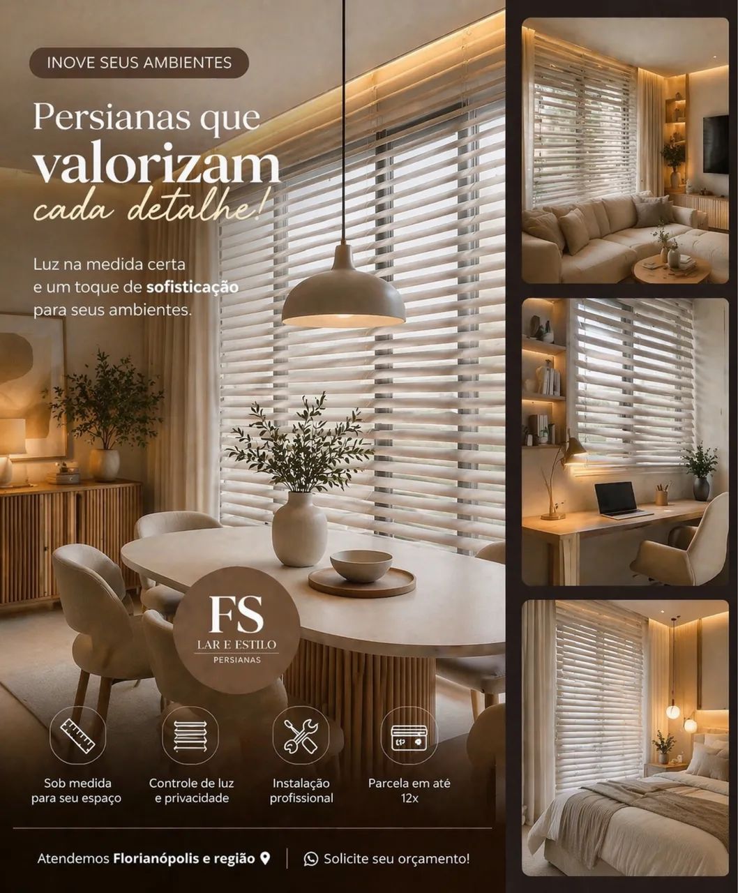 Cortinas e Persianas que transformam seu ambiente 