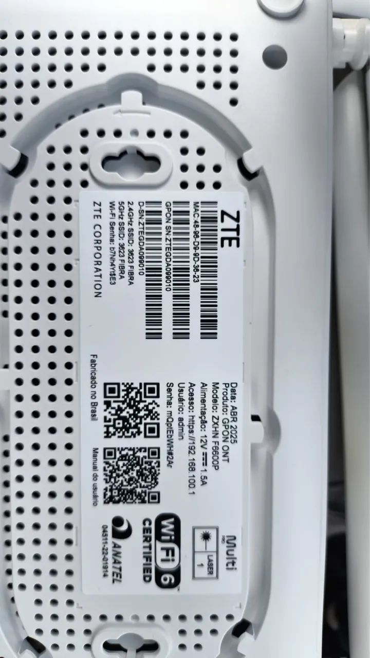Roteador Huawei e ZTE - Telefonia Fixa e Sem Fio - Cinturão Verde